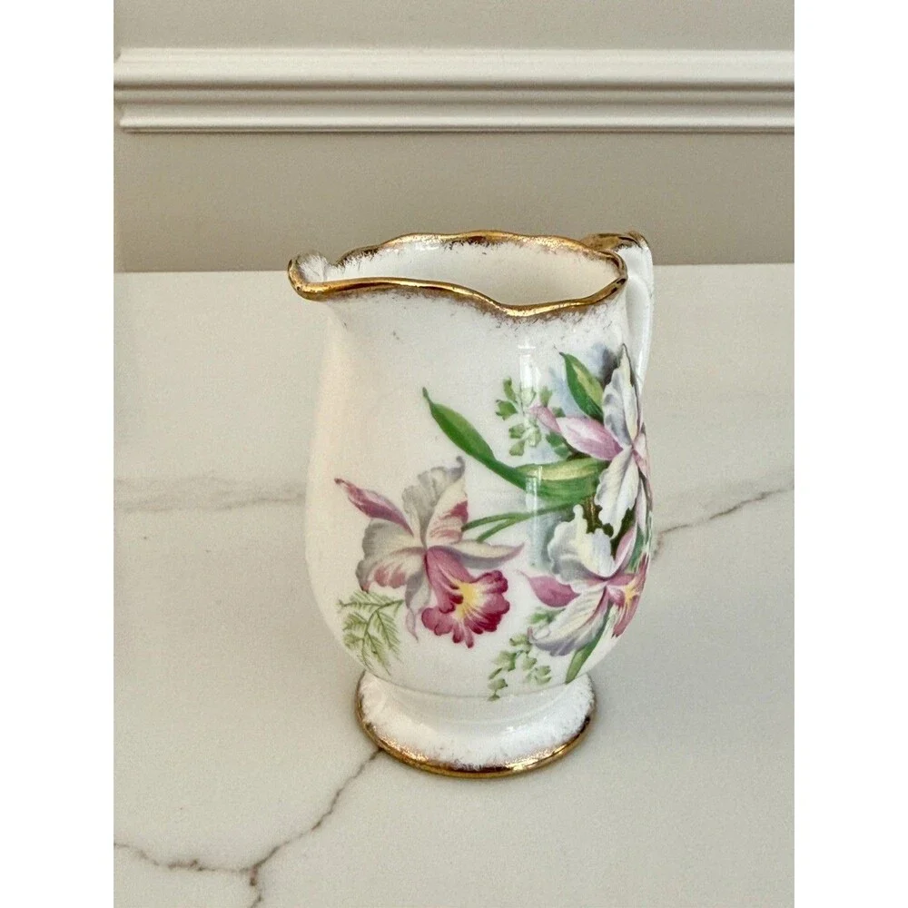 Vintage Sweet Romance Bone China Creamer Made In England